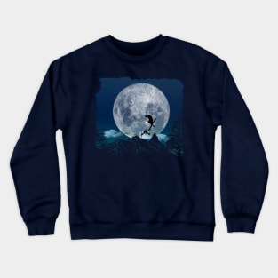 Skiing Freestyle - Blue Moon Crewneck Sweatshirt